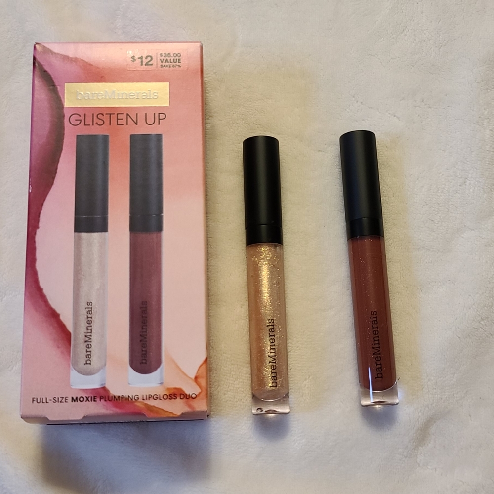 Bareminerals plumping lip gloss set